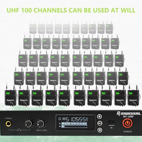 نظام مراقبة لاسلكي داخل الأذن، 4 حزم مراقبة للمرحلة مع قنوات ستيريو مختارة UHF، جهاز إرسال واستقبال نظام المسح التلقائي مع سماعة أذن، 262 قدمًا للمسرح والفرقة والاستوديو in Kuwait