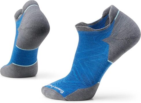 Smartwool Mens Run Targeted Cushion Low Ankle Socks Pewter Blue Medium in Kuwait
