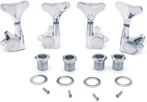 2R2L Electric Bass Guitar Sealed Tuning Pegs Tuners Machine Heads Tuning Keys/Buttons Guitar Parts Machine Head Tuners for Precision Bass and Jazz Bass (2R2L Black) in Kuwait