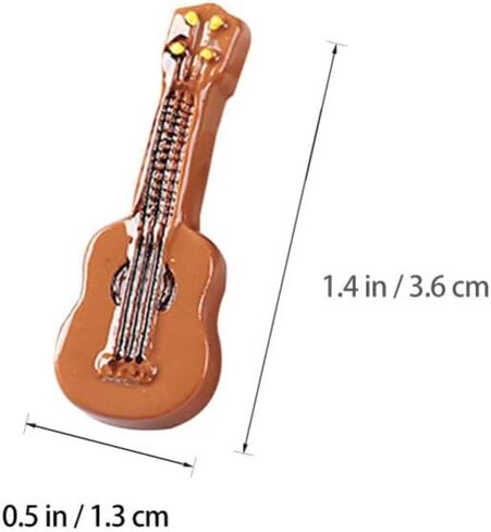 Toyvian 20 قطعة نموذج كمان صغير لتزيين الجيتار نموذج جيتار كهربائي مصغر كمان مكتب علوي ديكور سطح المكتب ديكور صغير كمان صغير جيتار صغير صورة طفل in Saudi Arabia