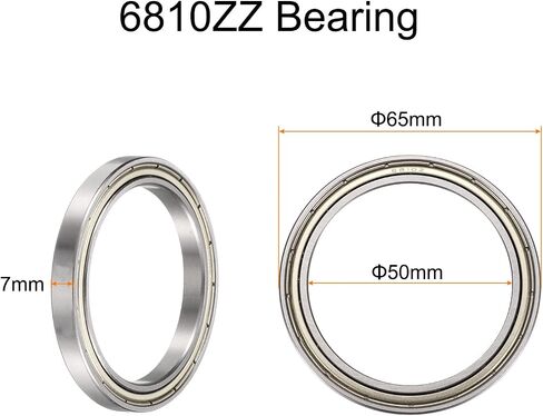 uxcell 10pcs 6902ZZ Bearing 15x28x7mm, Chrome Steel Double Shielded Precision Bearing, Lubricated Deep Groove Ball Bearings, P6 (ABEC 3) in Saudi Arabia