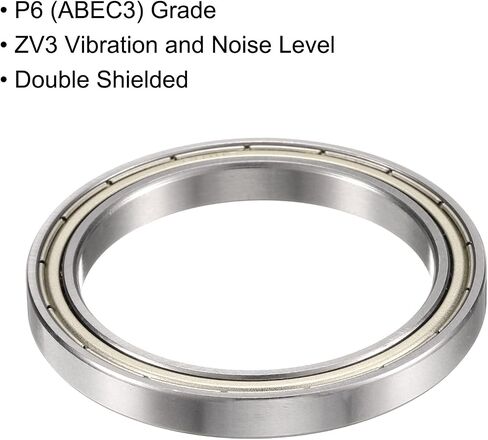 uxcell 10pcs 6902ZZ Bearing 15x28x7mm, Chrome Steel Double Shielded Precision Bearing, Lubricated Deep Groove Ball Bearings, P6 (ABEC 3) in Saudi Arabia