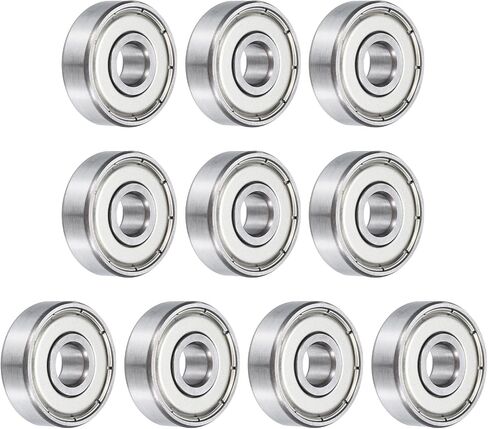uxcell 10pcs 6902ZZ Bearing 15x28x7mm, Chrome Steel Double Shielded Precision Bearing, Lubricated Deep Groove Ball Bearings, P6 (ABEC 3) in Saudi Arabia