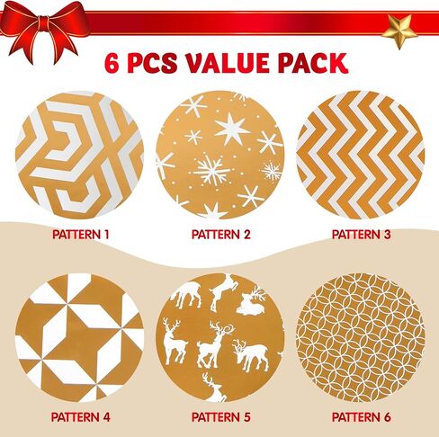 JOYIN 12 Pcs Christmas Stackable Gift Boxes Set with Lids, Xmas Nesting Box for Gift Wrapping Party Decor, Christmas Decorative Stacking Boxes with 4 Designs (1 Stanta,1 Snowman, 2 Elf Charcter) in Saudi Arabia