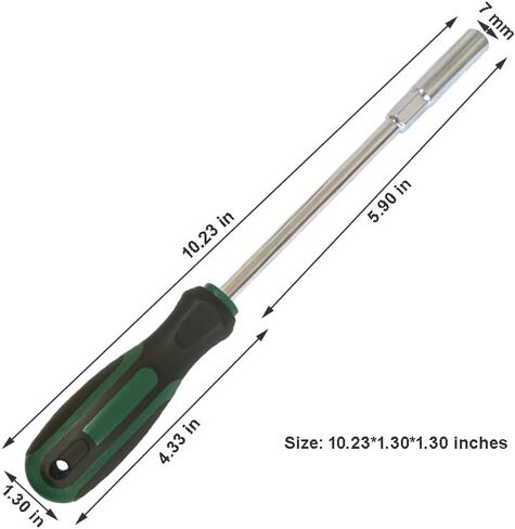 7mm Deep Nut Driver,7mm Guitar Truss Rod Wrench Tool for Guitar Adjustment (Total Length 260mm,7mm) in Kuwait