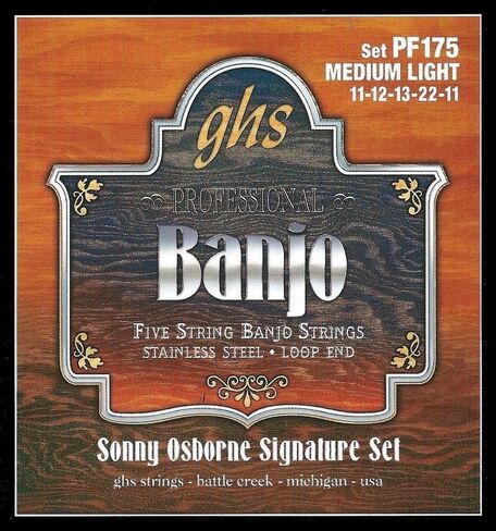 GHS Strings PF135 J.D. Crowe Signature Series (Stage), 5-String Stainless Steel Banjo Strings (.010-.020), 3 Sets of PF135 in Saudi Arabia
