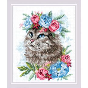 RIOLIS Counted Cross Stitch kit 2136 Cat Calendar