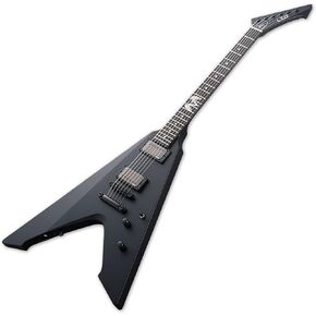 ESP LTD Vulture Signature Series James Hetfield Electric Guitar with Case, Satin Black