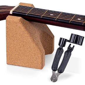 Guitar Neck Rest+Guitar String Winder,Guitar Neck Cradle,3 In 1 Guitar String Cutter,Guitar Accessories, Suitable For Guitar Cleaning, Repair, Maintenance, String Replacement, Guitar Tool Accessories