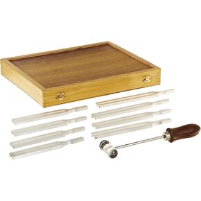 United Scientific TFBOX8 Tuning Fork Wooden Box Set With Mallet, 8 ForkUnited Scientific TFBOX8 Tuning Fork Wooden Box Set With Mallet, 8 Forks