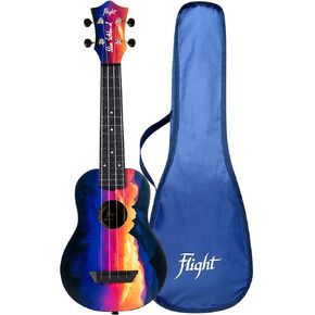Flight Elise Ecklund Sunset Travel 4-String Ukulele Bundle (TUS EE PACK)