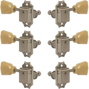 Gotoh Vintage Keystone-style 3+3 Tuning Machines, Relic Nickel