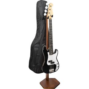 STRICH Acoustic Guitar Stand, HardWood 35.4" Height Floor Guitar Dispaly, Walnut Guitars Holder with Hanger for Home, Studio (FH1, Guitar Display)