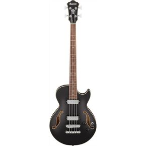 Ibanez Artcore AGB200 Hollowbody Bass Guitar, Black Flat