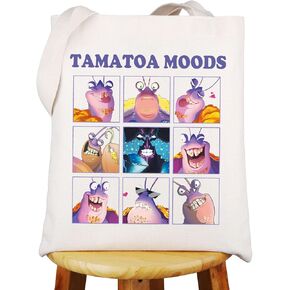 WZMPA Tama Canvas Tote Bag Crab Tama Fans Gift Tama Moods Shoulder Bag Tama Merchandise