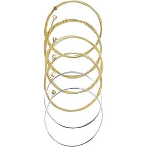 1Set Acoustic Guitar Strings Acoustic Guitar Copper Strings Set Acoustic Guitar Kit Guitar Copper Strings Gold Creative Strings Guitar and Bass Accessories(ZS430)