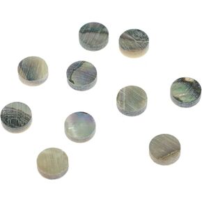 RLECS 10PCS 6x2mm Natural Paua Abalone Shell Guitar Inlay Fingerboard Dots for Decorating Guitar and Ukuleles