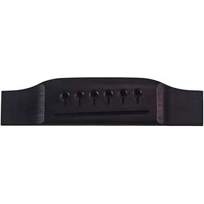 Alnicov Wooden Guitar Bridge Acoustic Guitar Ebony Bridge For 6 String Guitar