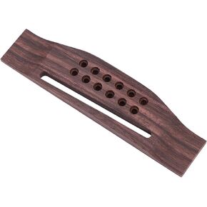 Wood Guitar Bridge, 12-String 12 String Guitar Bridge, 12-String Acoustic Bridge Rosewood Acoustic Guitar Bridge Saddle