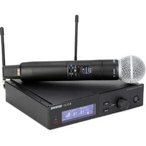 Shure SLXD24/K8B Wireless Microphone System with KSM8 Handheld Vocal Mic, SLXD24/SM58-J52 (SLXD24/SM58-J52)