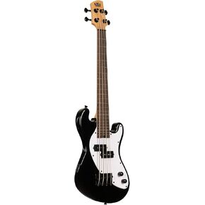 Solid Body 5-String Black Fretless U-BASS