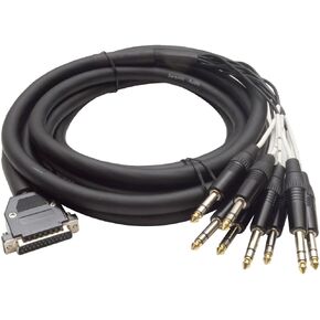 Seismic Audio - SA-DB8T15 - DB25 to 8 Channel 1/4" TRS 15 Foot D-Sub Snake Cable Patch Bay Interface Modular Cable in Kuwait