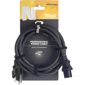 Stagg NPW3IECFPUS15 N-Series 10ft Industrial Grade Power Cable