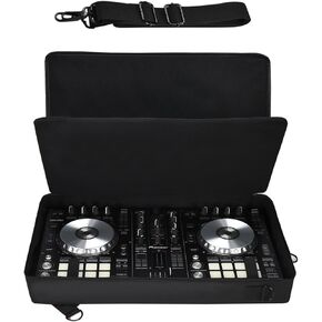 Meijunter DJ Controller Carrying Case Compatible with Pioneer DJ DDJ-SR2/DDJ-SR for Native Instruments Traktor Kontrol S4 Mk3 for Hercules DJ Control Inpulse 500 with Shoulder Strap