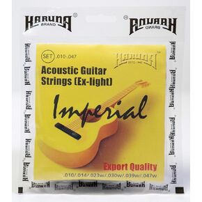 Karuna Imperial 80/20 Bronze Acoustic Guitar Strings - Extra Light (.010-.047). Phosphor Bronze Acoustic Guitar Strings