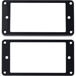 Banworks Humbucker Pickup Rings Pickup Frame Flat Bottom Slanted Neck and Bridge Pickup Mounting Ring Plastic Cover for Epiphone LP Electric Guitars Pack of 2 JT/SYQG-01 Cream