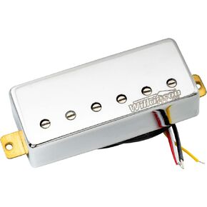 Wilkinson M Series Ceramic Mini Humbucker Electric Guitar Bridge Pickup for Les Paul/Fire-bird, Chrome