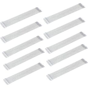 Bstinay 10PCS 24 Strands Snare Drum Wire Sturdy 14 Inches Snare Drum Spring Silver