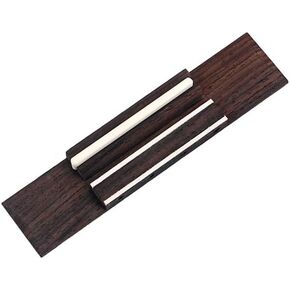Alnicov Rosewood Bridge With Bone Saddle for 4 String Ukulele Guitar