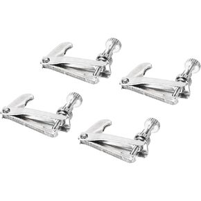 MECCANIXITY Violin Fine Tuner Fiddle String Adjuster Fine Tuner Silver for 4/4, 3/4 Violin, Pack of 4