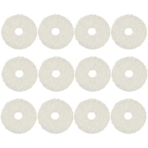 Healifty 90pcs Wool Felt Piano Balance Rail Punchings Piano Accessories Keyboard Washers Repair Parts (White)