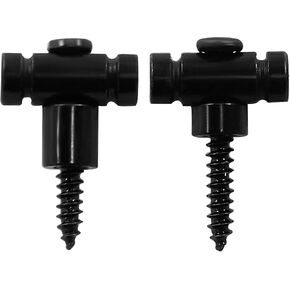 2 PCS Guitar Roller String Retainers - Guitar Roller String Trees Retainer - Strings Trees Replacement Parts for Electric Guitars - Black