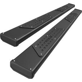 YITAMOTOR 6 Inches Running Boards Compatible with 2019-2024 Chevy Silverado/GMC Sierra 1500 Crew Cab, 2020-2024 2500HD 3500HD Crew Cab Side Steps Textured Black Nerf Bars(Excl. 2019 1500 LD)