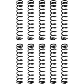 RLECS 10PCS 25x4.5mm Black Electric Guitar Bridge Metal Spring Bass Guitar Electric Guitar Pickup Spring Suitable for Electric or Bass Guitar Saddles