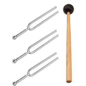 1Set Yootones Standard A 440Hz Tuning Fork Tuner Tone Tool Musical Instruments & Silicone Hammer Compatible with Violin Guitar Tuner Device