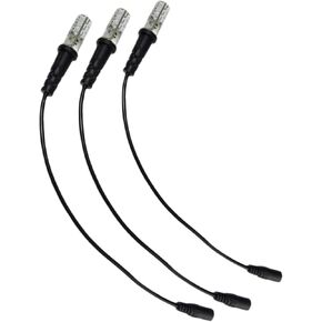 3 Pack Green Special Effects led 12 Volts dc with Foam Wood mounting Cable Socket dc Barrel Connector for Themed Entertainment Props Theatrical Scenery marquees