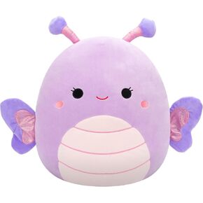 Squishmallow الأصلي 16 بوصة فاكهة الجوافة الوردية لينا مع زهرة - Jazwares الرسمية القطيفة الكبيرة in Kuwait