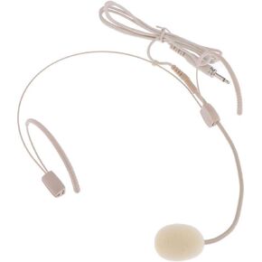 Microphone Props Mic Toy, Headset Microphone System, Headworn Single Earset Over Ear Hanging Condenser Mic Compatible for Singing, Churches, Stage Performance,Lectures,Theater