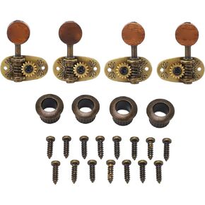 4 Pcs Ukulele Tuning Pegs 2L2R Classical Machine Heads Tuners for 4 String Ukulele Accessories