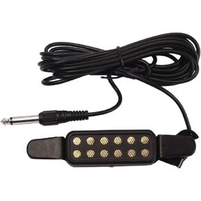 Alnicov Black 12-Hole Sound Hole Pickup Acoustic Guitar Transducer Amplifier with 10ft Cable 1/4inch Jack for 40inch / 41inch Acoustic Classic Folk Guitars
