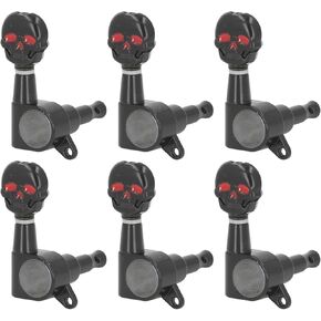 VGEBY 6PCS Skull Guitar Tuning Peg Metal Machine Head Tuners Electric Acoustic Guitar Replacement Parts, VGEBYph21n67zf0