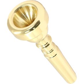 Piutouyar 5C Trumpet Mouthpiece, Brass Trumpet Mouthpiece Replacement Gold Plated Trumpet Instrument Accessories for Beginners, Professionals Players