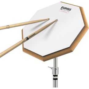 Evans RealFeel Attacktile Drum Pad - Drum Practice Pad - UV Coated Practice Pad - 1-Sided, Scholastic Kit - 10 Inch