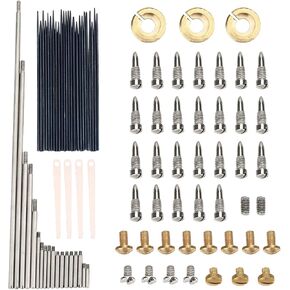 Sax Repair Maintenance Kit Saxophone Replacement with Rollers, Needle Springs, Rat-tail Screws, Reeds, Screws and Nuts