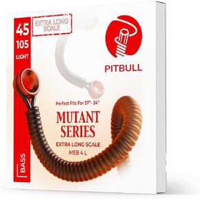 Pitbull Extra Long Scale Multi Scale Bass Guitar Strings Mutant Series (MEB 4 45-105 Light)