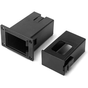 Black Guitar Pickup Battery Box Battery Guitar Case Acoustic Guitar Pickup Parts, Pickup Shell Cover Installed on Guitar Bass with 9V Battery Box, Case Holder Replacement for Instrument Accessories